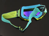 Flow Vision Youth Section™ Motocross Goggle: Flo/Blue/Black