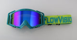Flow Vision Rythem™ Motocross Goggle: Seafoam/Acid