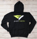 FlowVision Corpo Zip-Up Hoodie: Black
