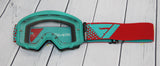Flow Vision Youth Section™ Motocross Goggle: Teal/Red