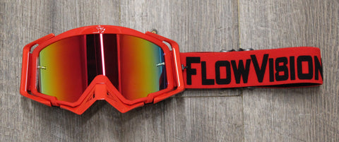Flow Vision Rythem™ Motocross Goggle: Red/Black