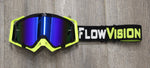 Flow Vision Rythem™ Motocross Goggle: Black/Flo Yellow