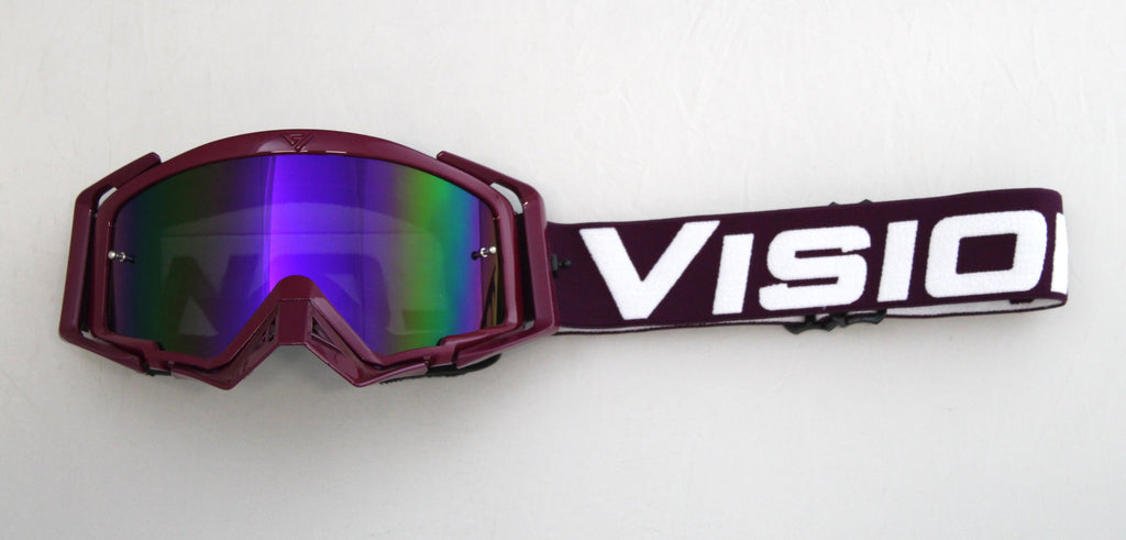 Flow Vision Rythem™ Motocross Goggle: Purple/White – Stan Benson Racing