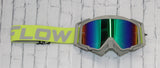 Flow Vision Rythem™ Motocross Goggle: Acid Green/Grey