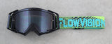 Flow Vision Rythem™ Motocross Goggle: Haze Black/Acid/Grey