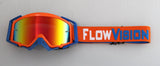 Flow Vision Rythem™ Motocross Goggle: Orange/Blue