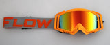 Flow Vision Rythem™ Motocross Goggle: Orange/Grey