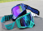 Flow Vision Rythem™ Motocross Goggle: Grey/Teal