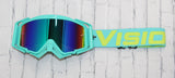 Flow Vision Rythem™ Motocross Goggle: Tiffany/Acid Green